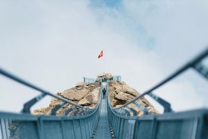 Glacier 3000 - Peak Walk by Tissot, a suspension bridge