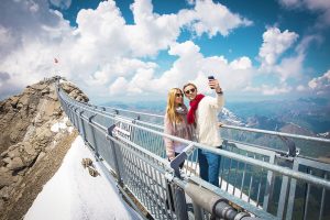 Glacier 3000 - Peak Walk by Tissot, a suspension bridge